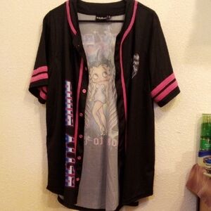 Betty Boop Black and Pink Kids Jersey